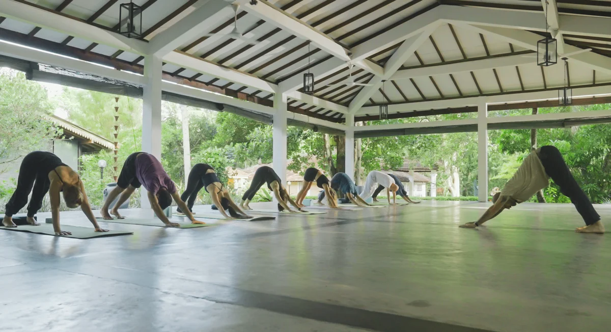 Yoga at sunrise